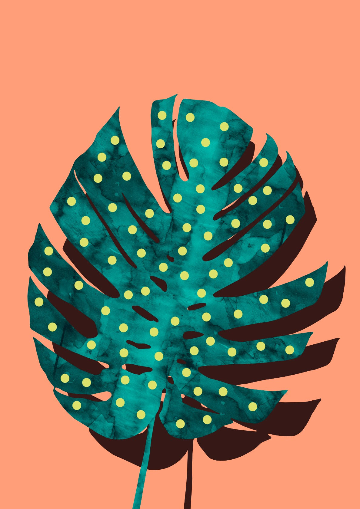 Tropical fashion leaf 2