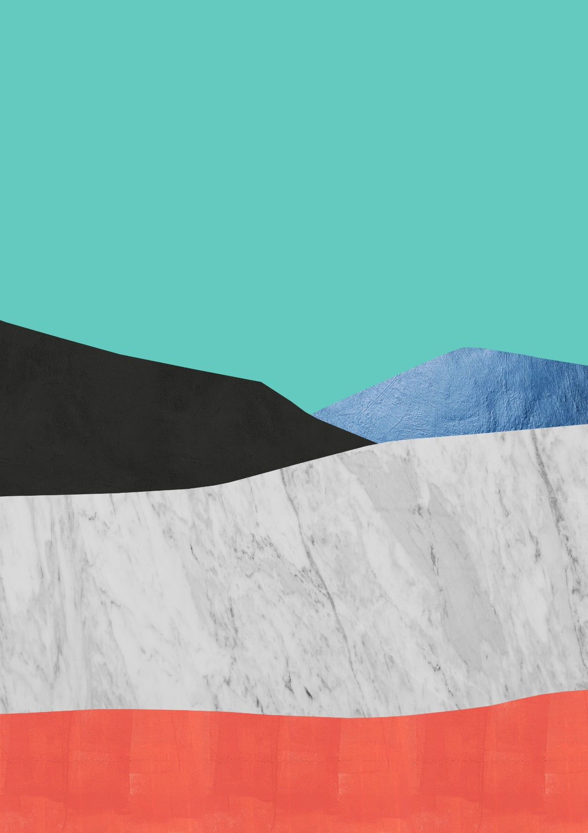 Landscape in collage