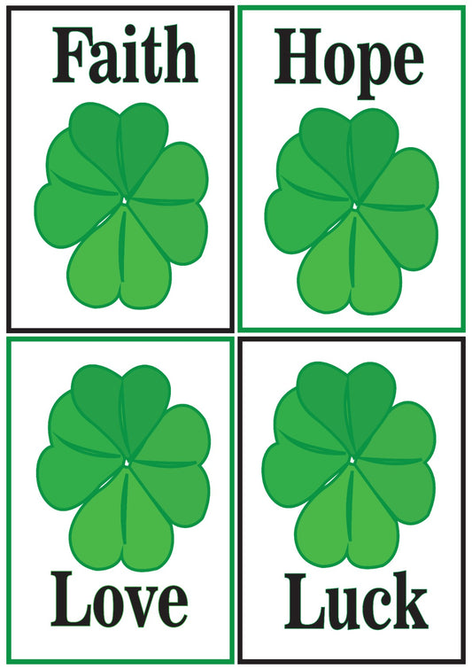 Four Leaf Clover St Patricks Day Four Leaf Clover