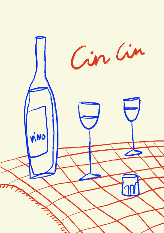 Cin Cin Art Print
