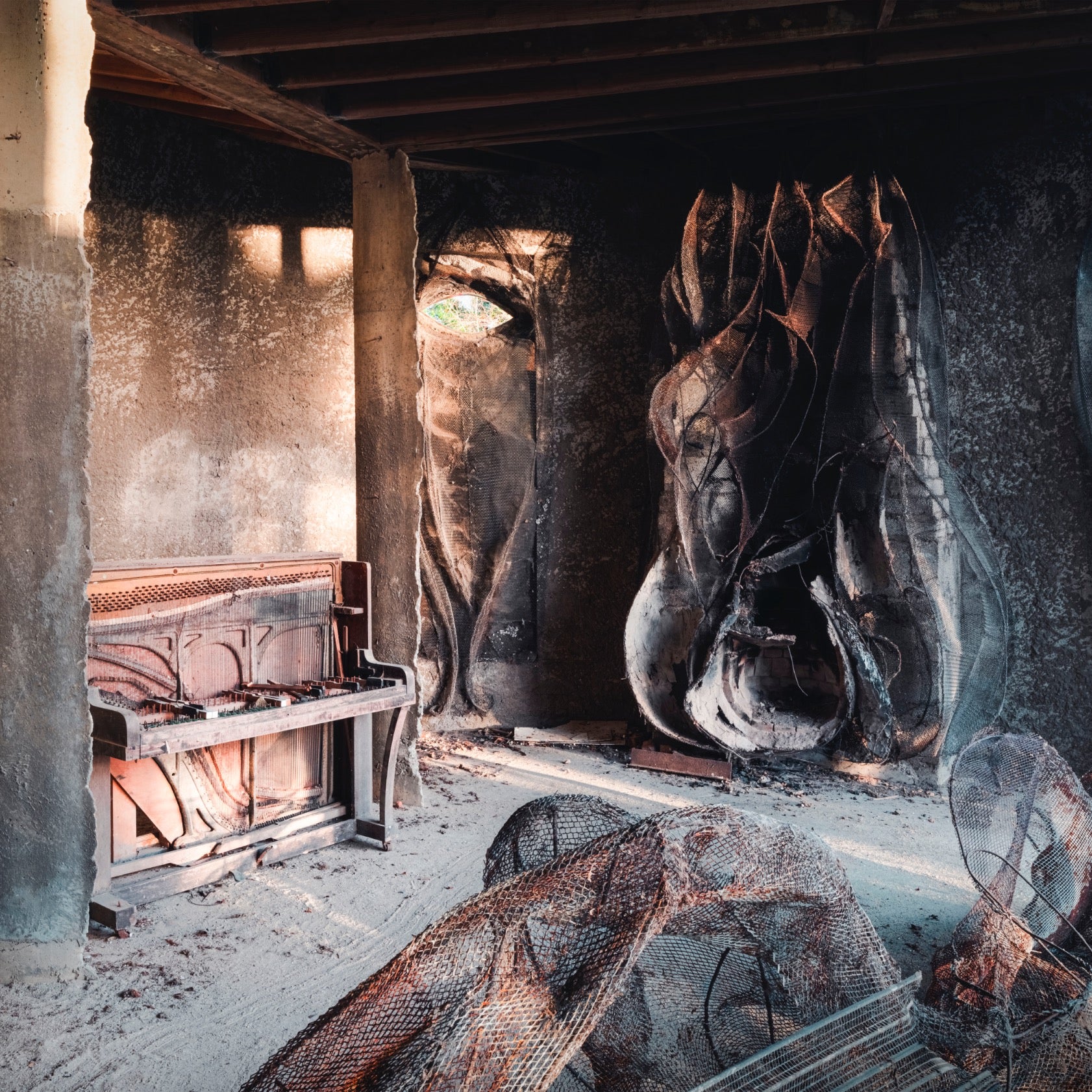 Piano in Abandoned House in Ireland