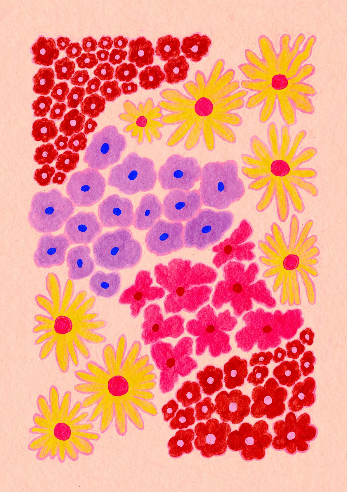 Vibrant Abstract Floral Art