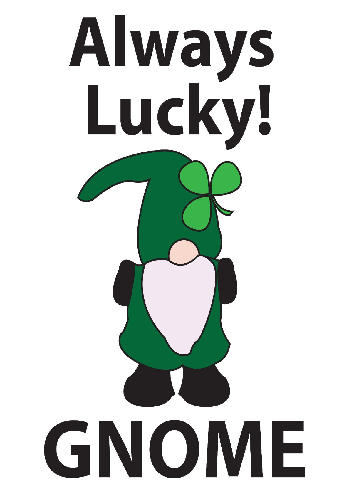 Gnome Shamrock Lucky St Patricks Day Gnome