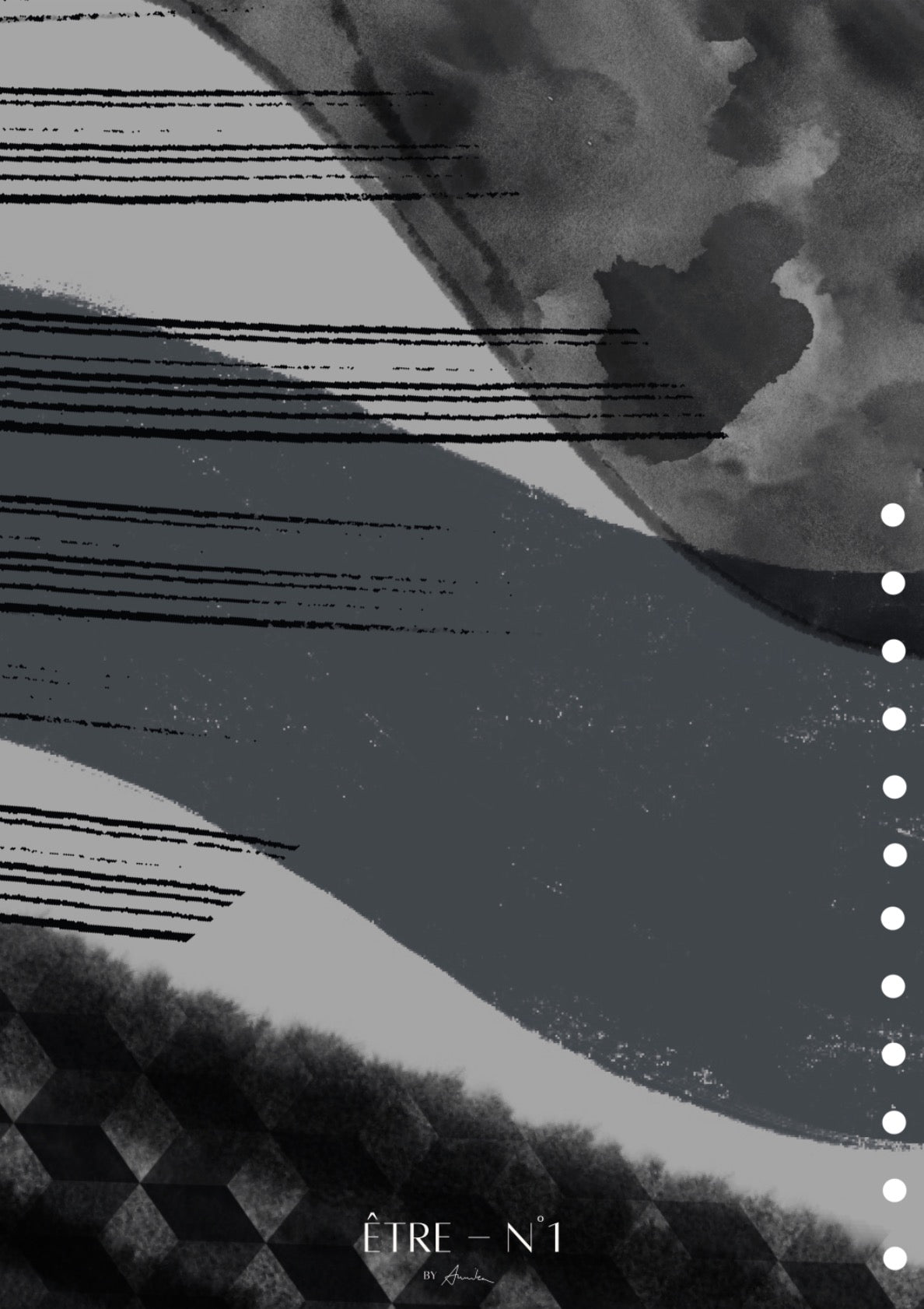 Abstract Monochrome Waves