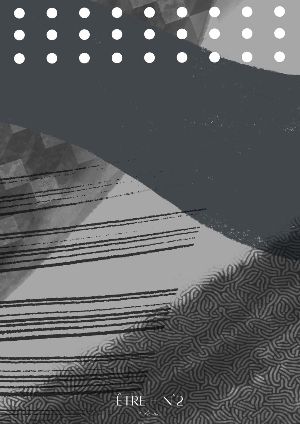 Abstract Monochrome Waves - 02