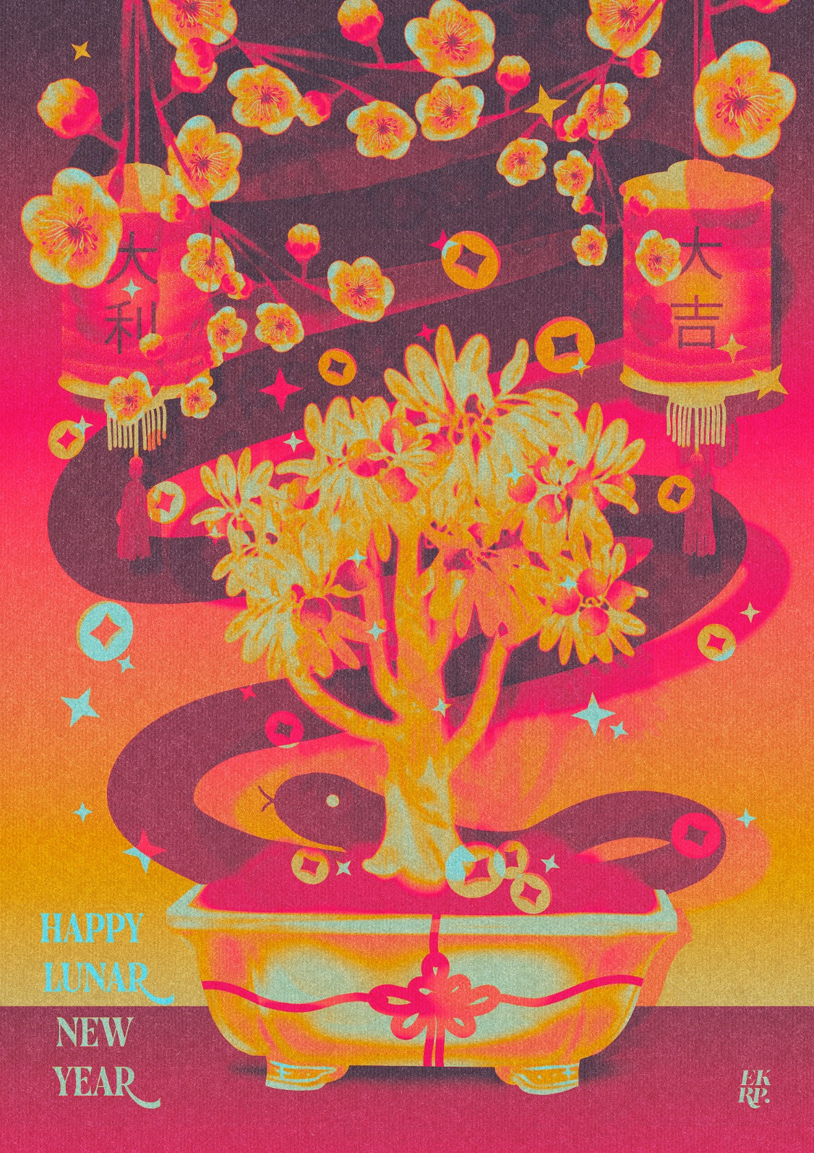 Happy Lunar New year [ warm tone ]
