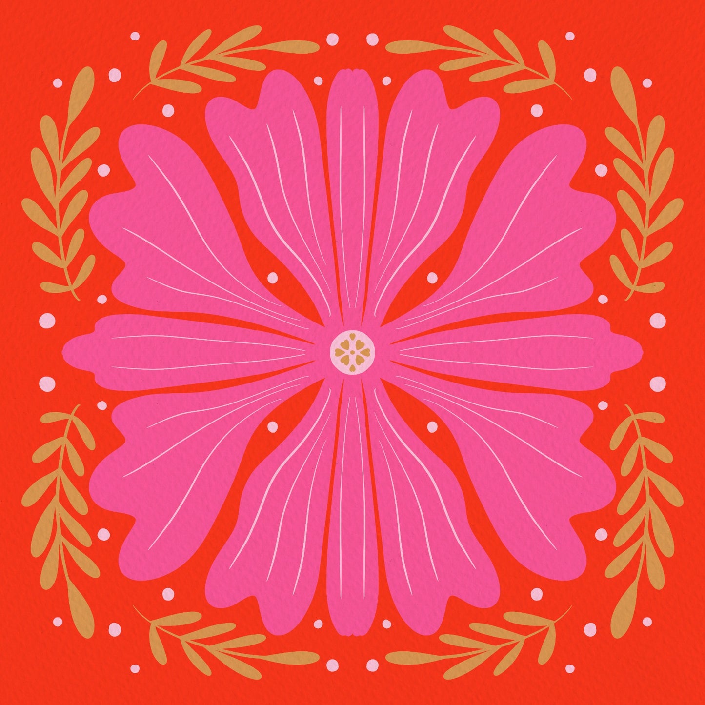 Abstract Bold Flower