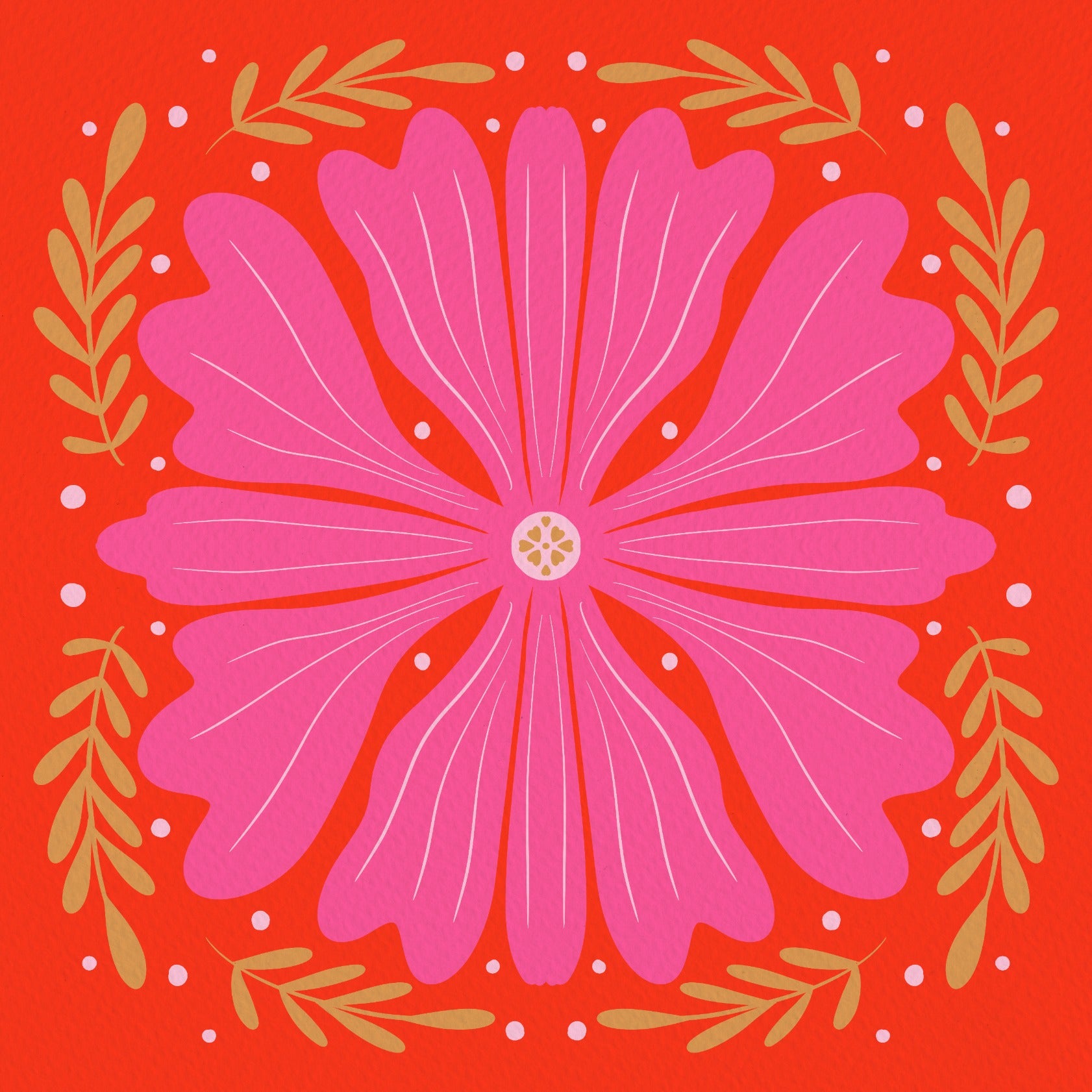 Abstract Bold Flower