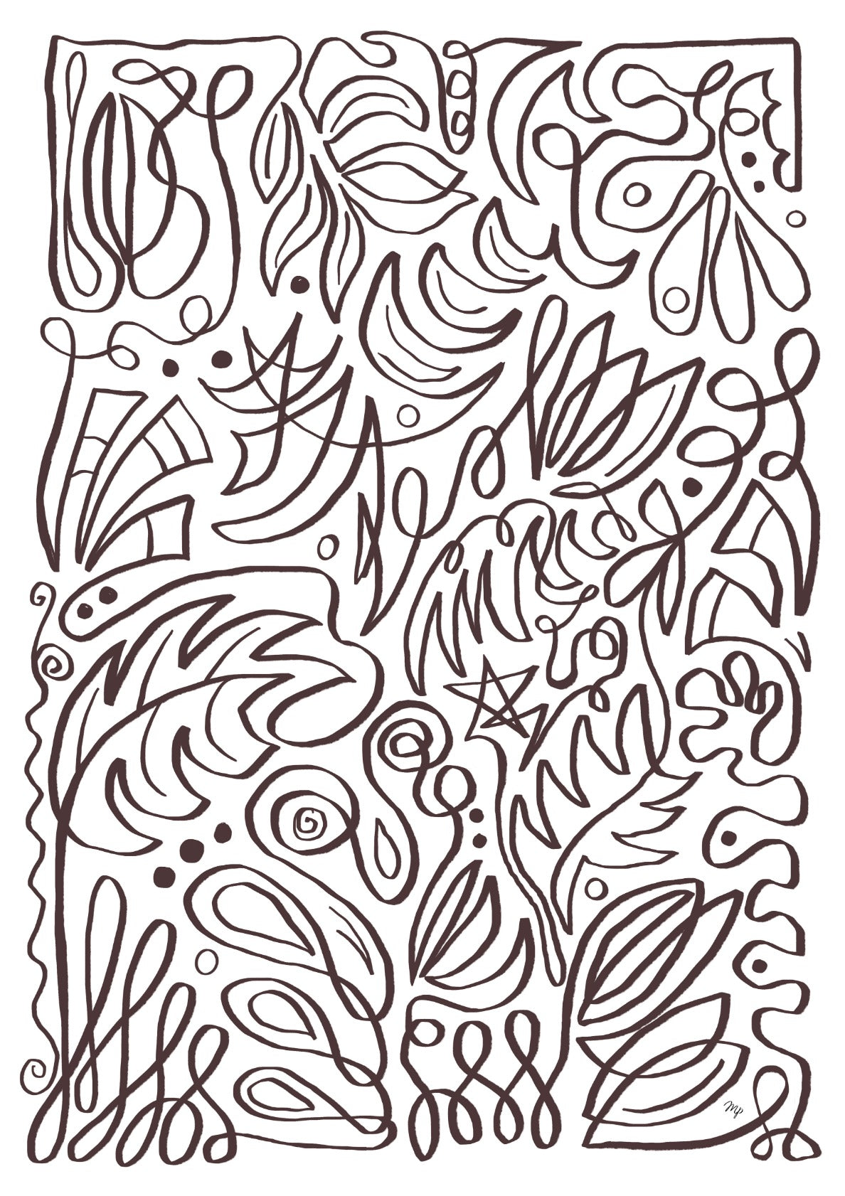 Playful Botanical Doodles One