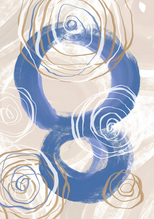 Abstract Blue Whirpool