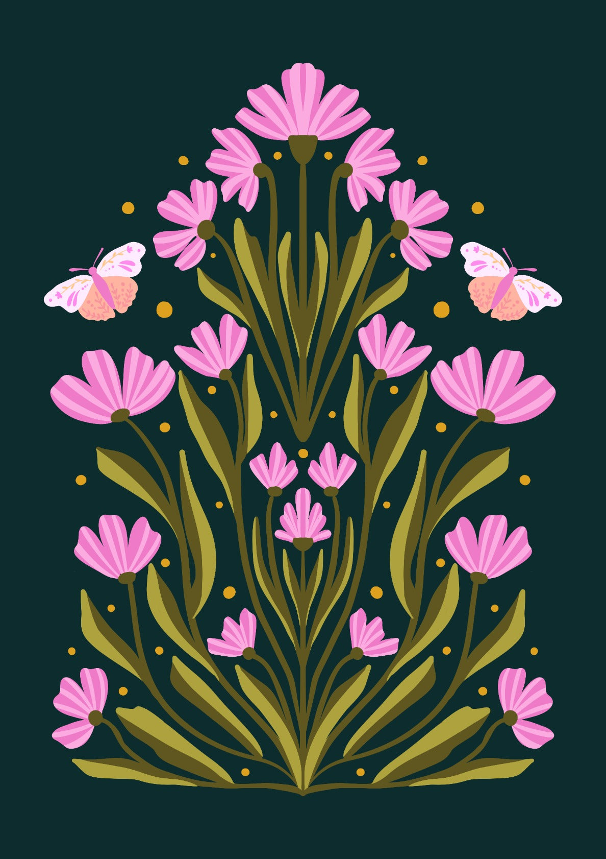 Flowers and Butterflies