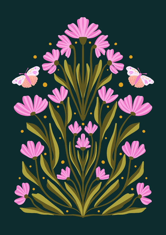 Flowers and Butterflies