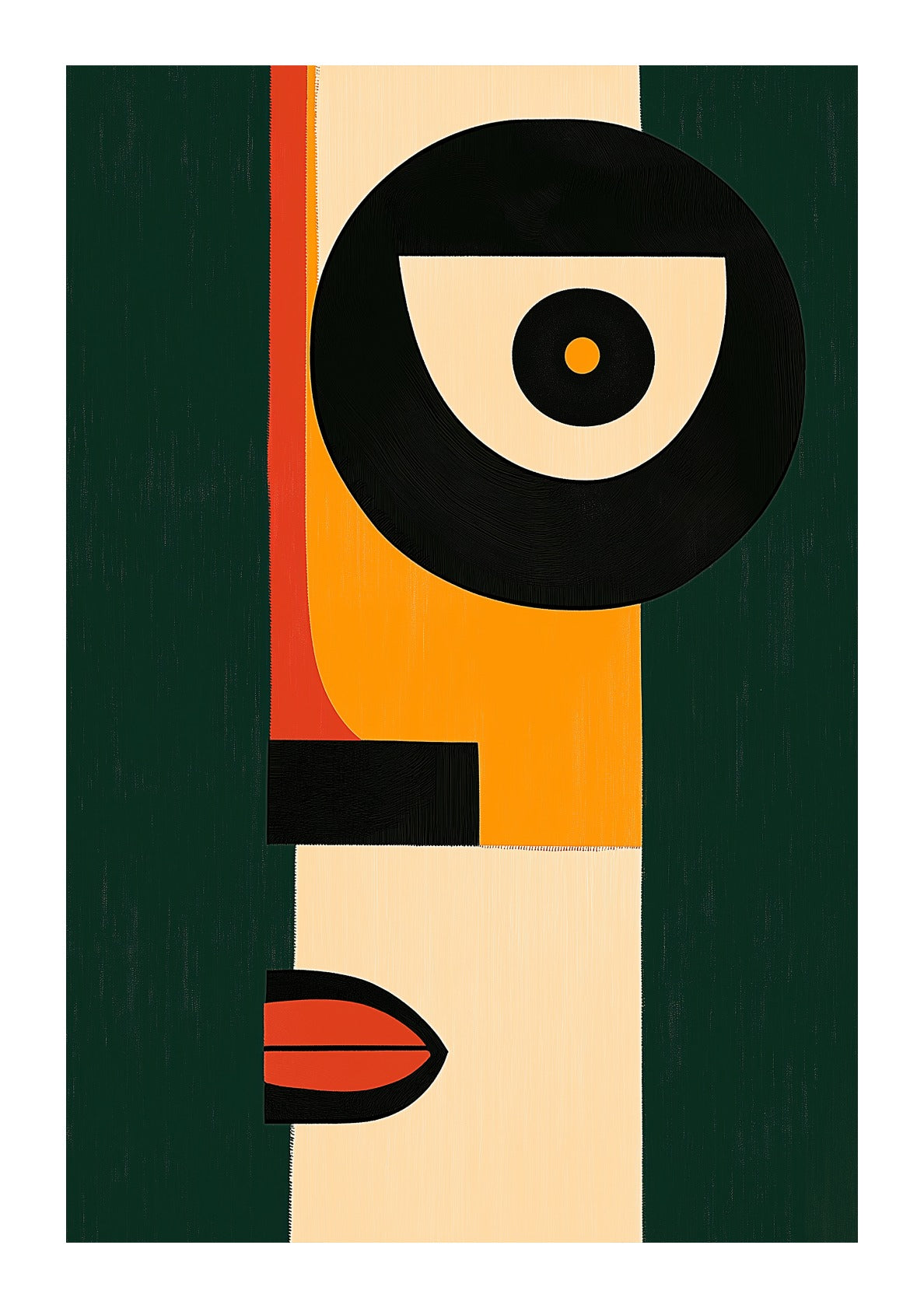Abstract Cubist Face