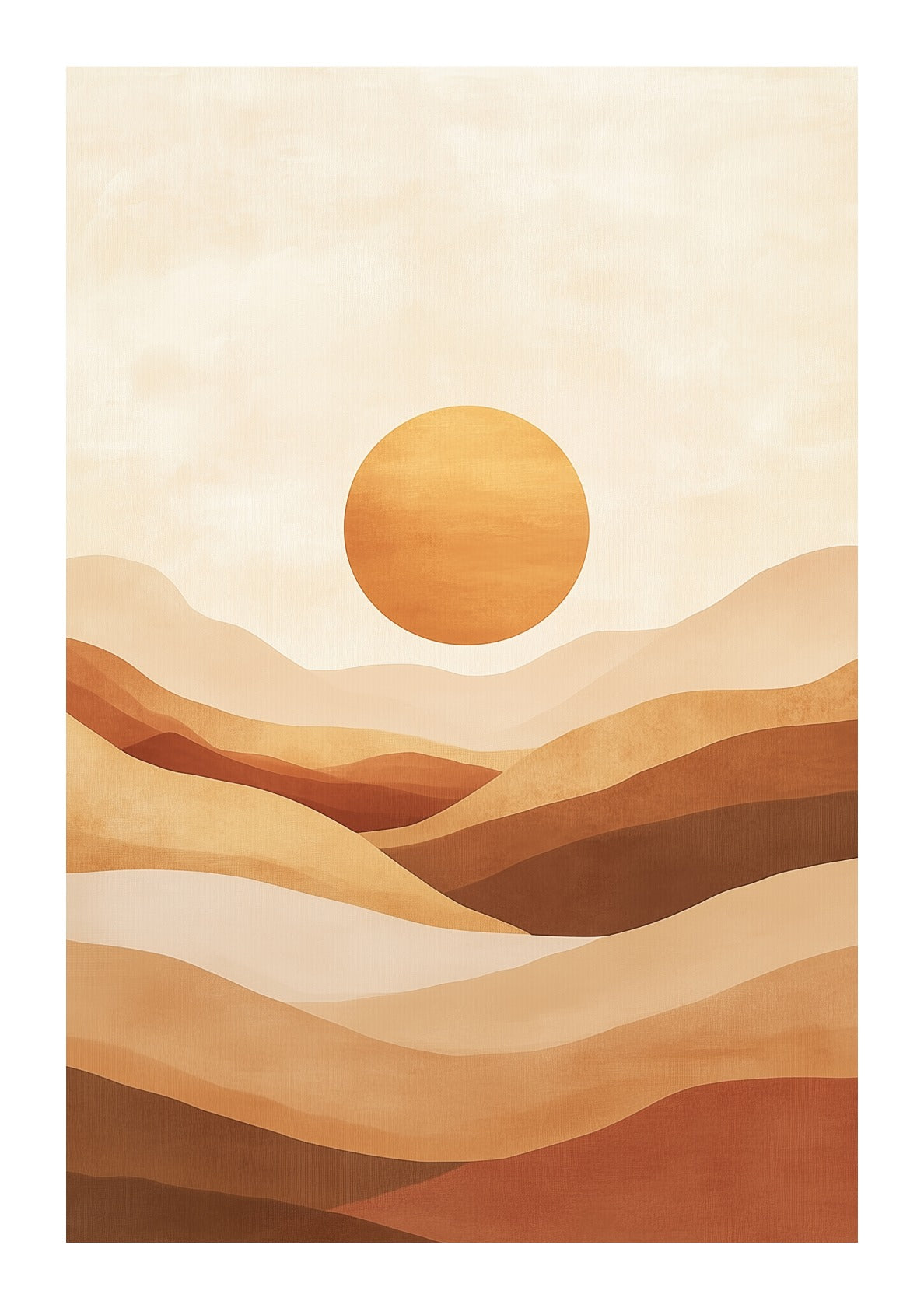 Minimalist Desert Sunset