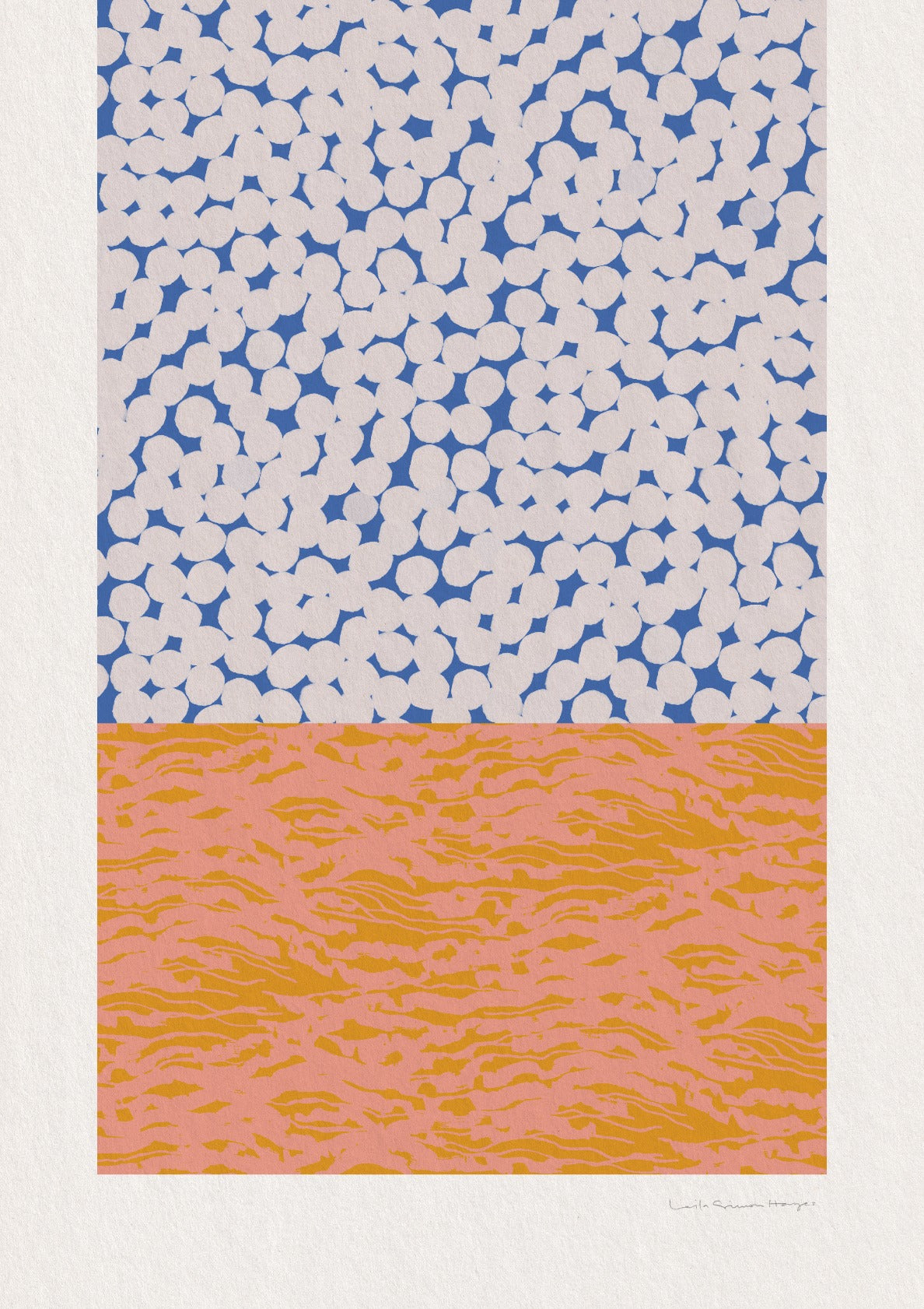 Horizon Collage, blue