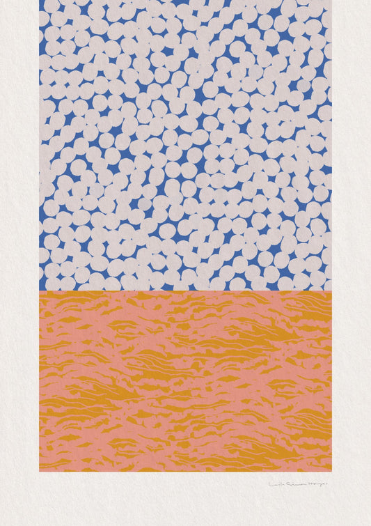 Horizon Collage, blue