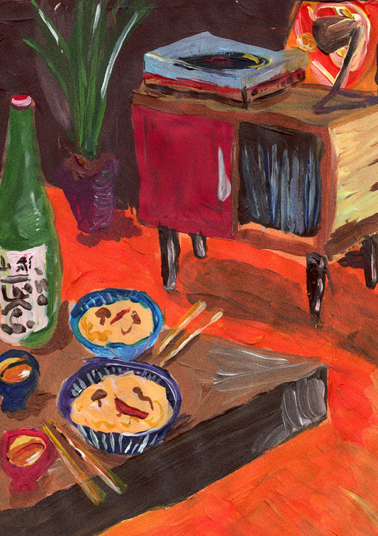 Painted Japanese Dinner & Records