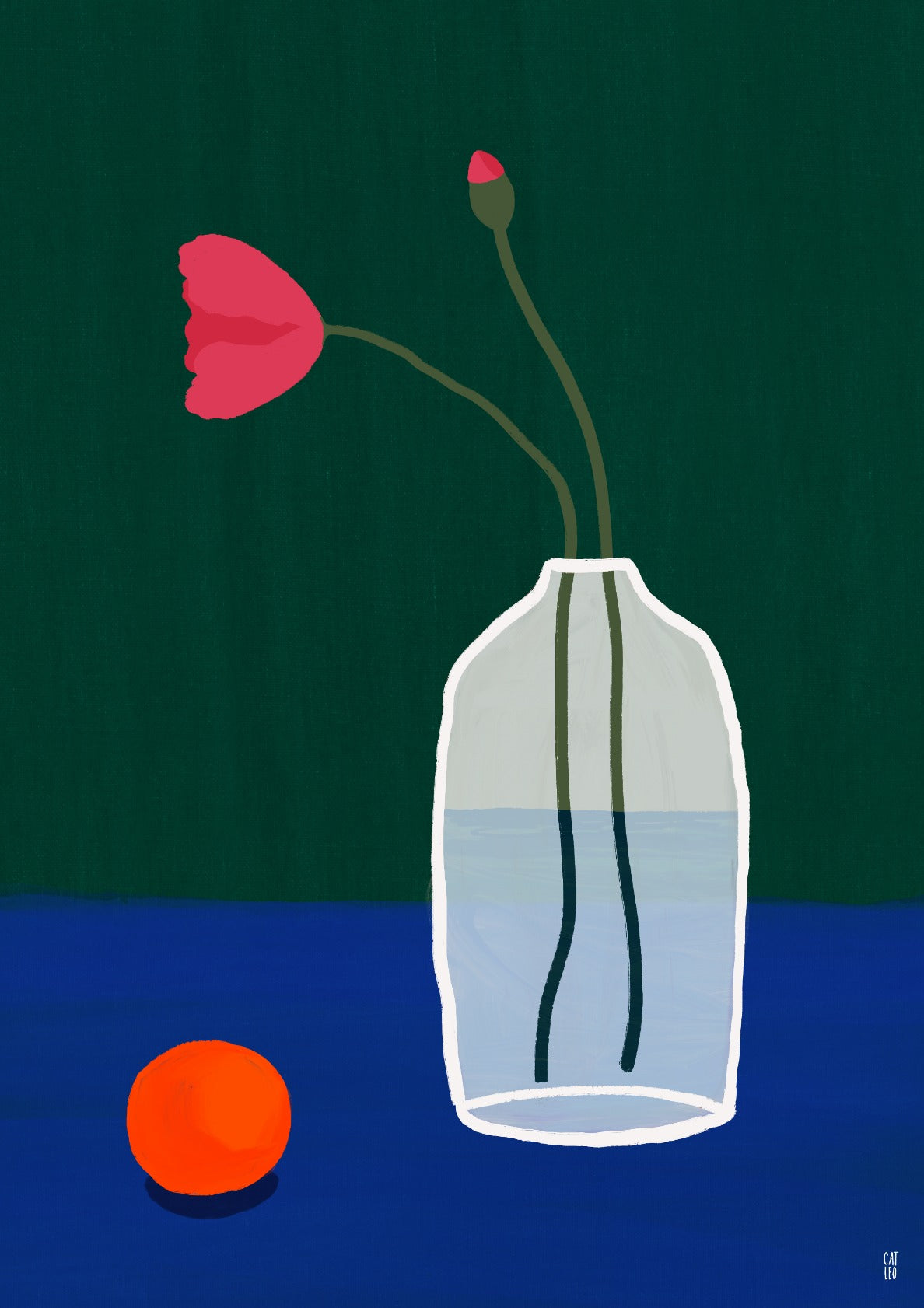 Poppies Pink Still Life