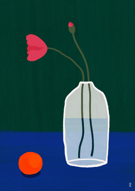 Poppies Pink Still Life