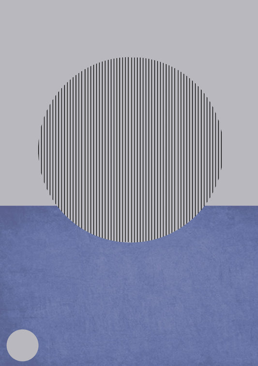 Mid Century Linear Circle