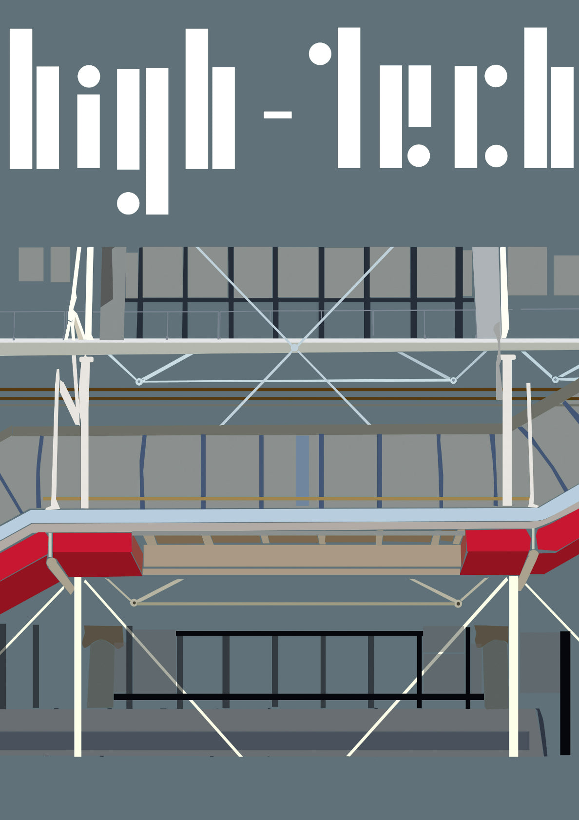 High-Tech Architecture - Pompidou Detail