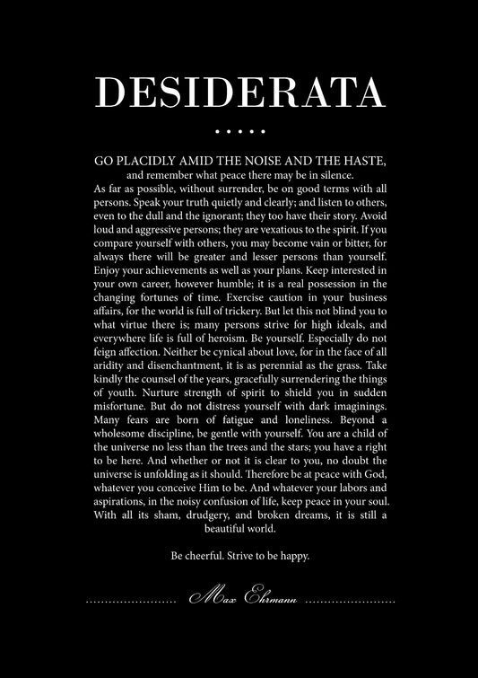 Desiderata 11