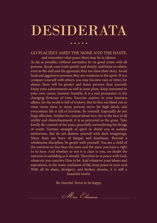 Desiderata 12