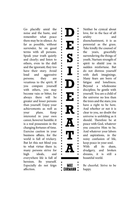 Desiderata 14