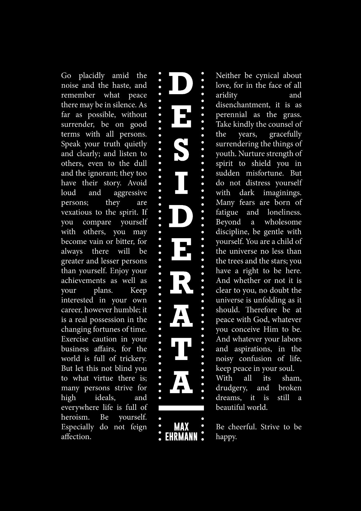 Desiderata 16
