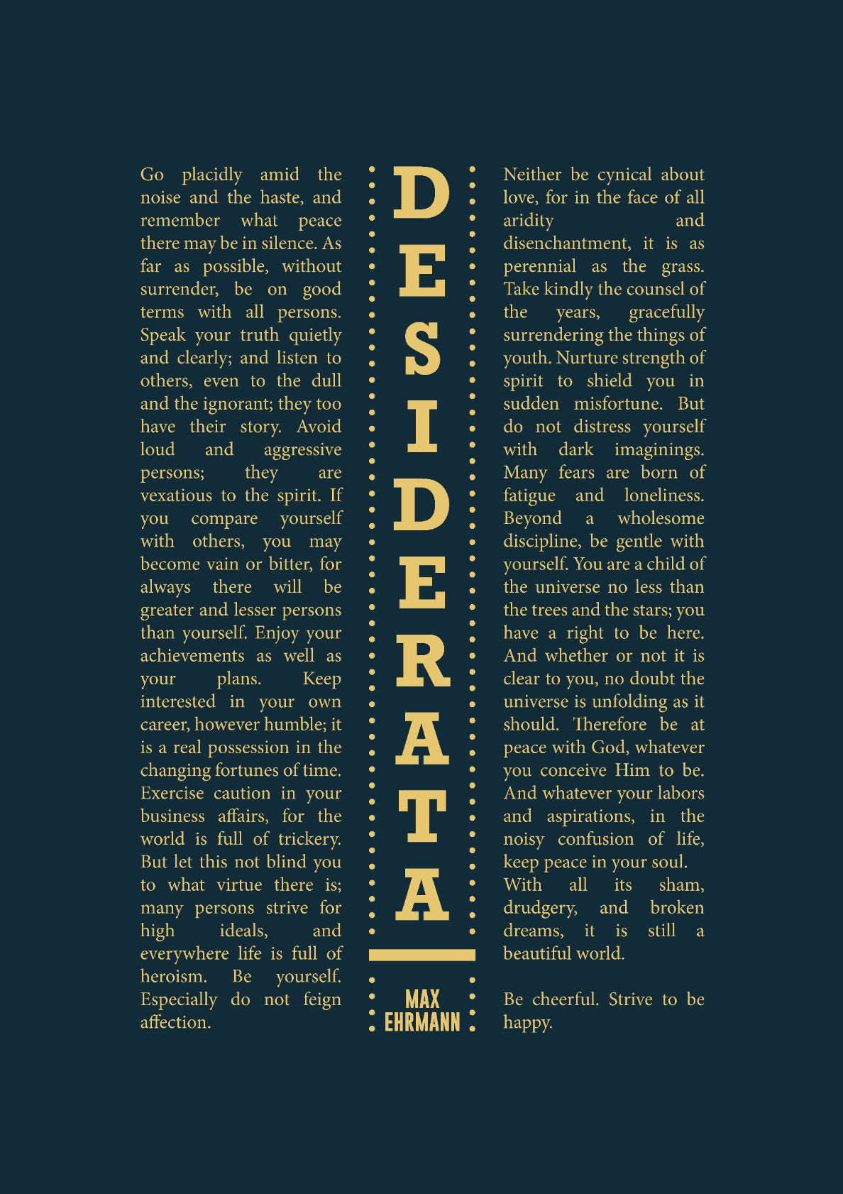 Desiderata 17