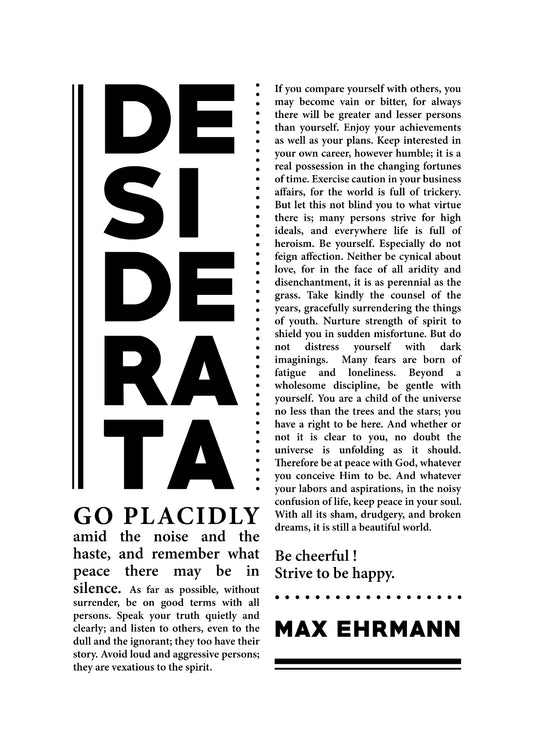 Desiderata 18