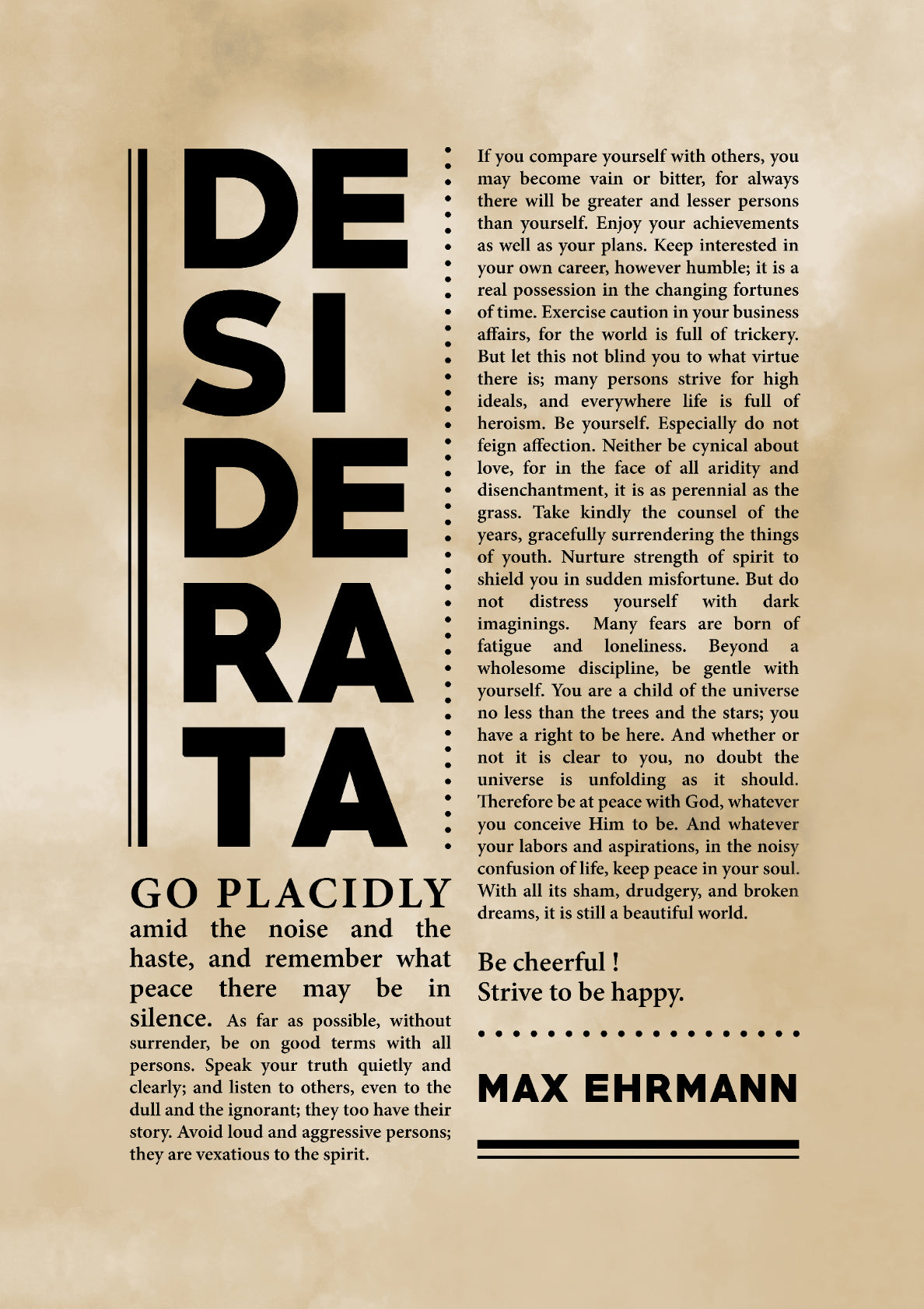 Desiderata 19