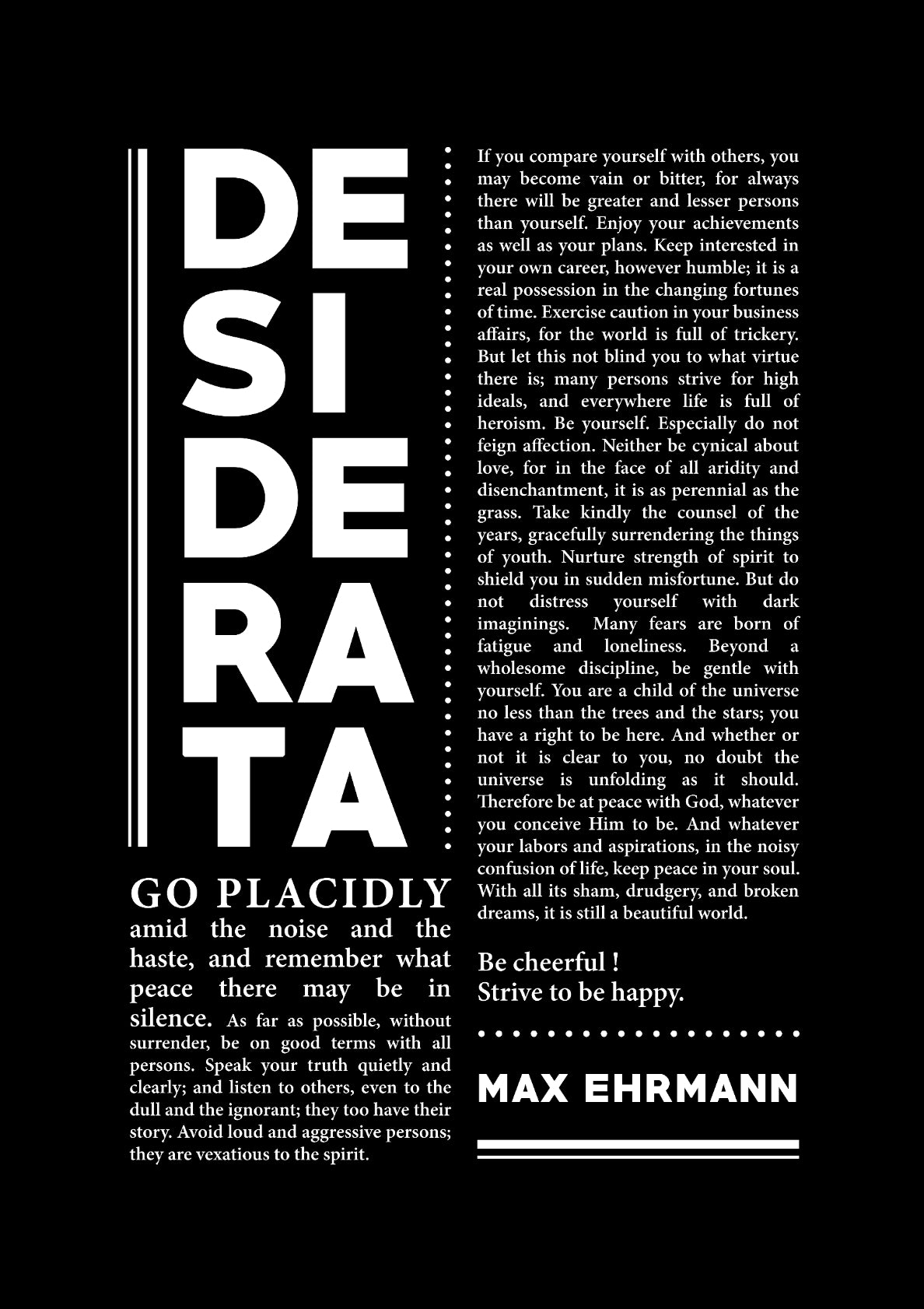 Desiderata 20
