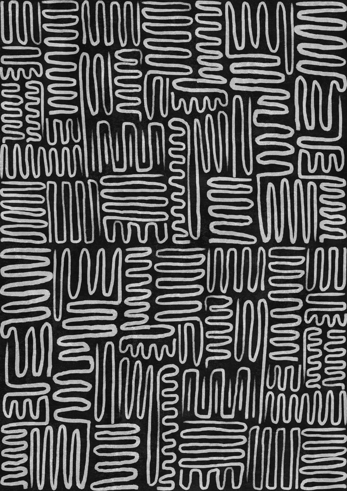 Contemporary Abstract Zig - Zag Lines 04