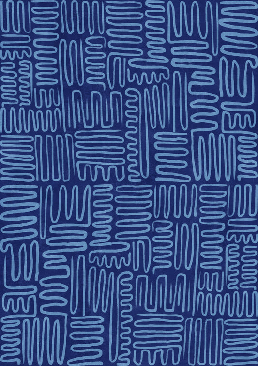 Contemporary Abstract Zig - Zag Lines 05