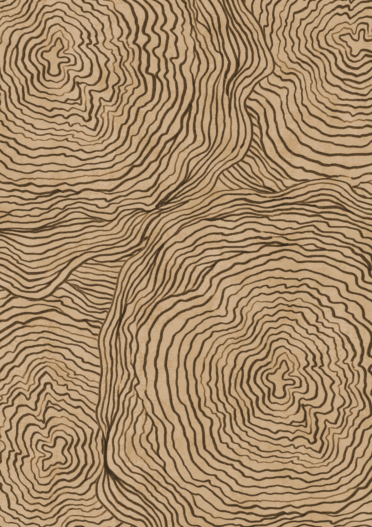 Abstract Organic Ring Pattern 02