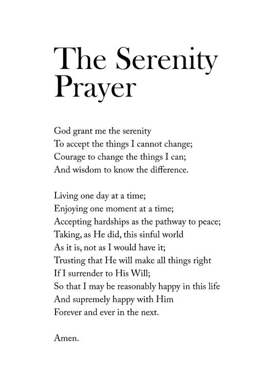 The Serenity Prayer 01