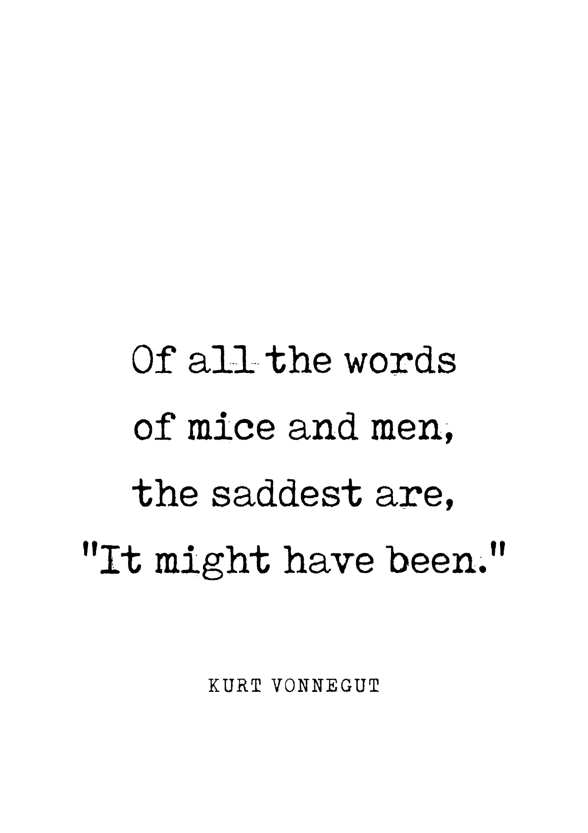 Kurt Vonnegut Quote
