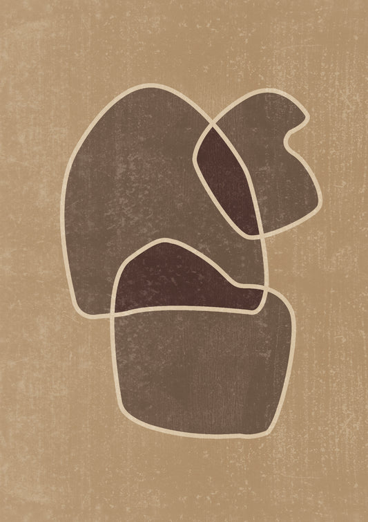 Abstract Composition In Brown And Tan 01