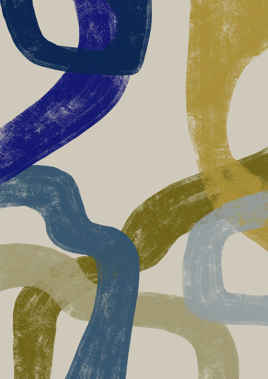 Mid-century abstract print