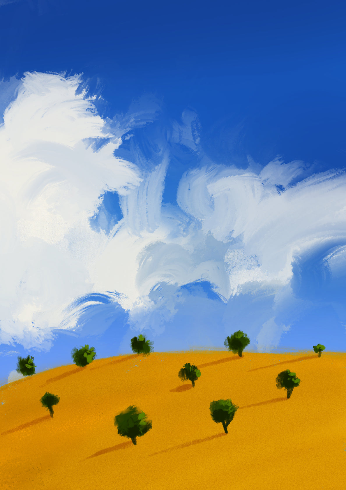 Clouds Greeting The Hill And The Trees 2