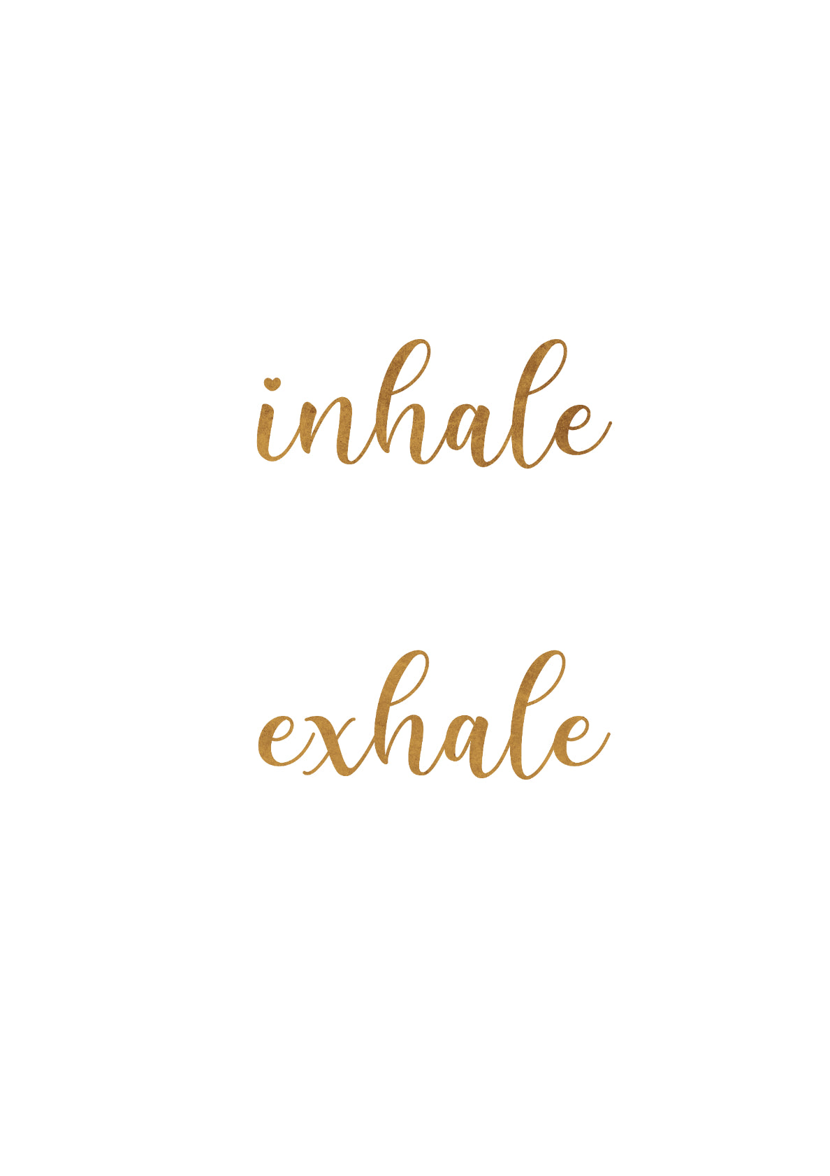 Inhale Exhale - White