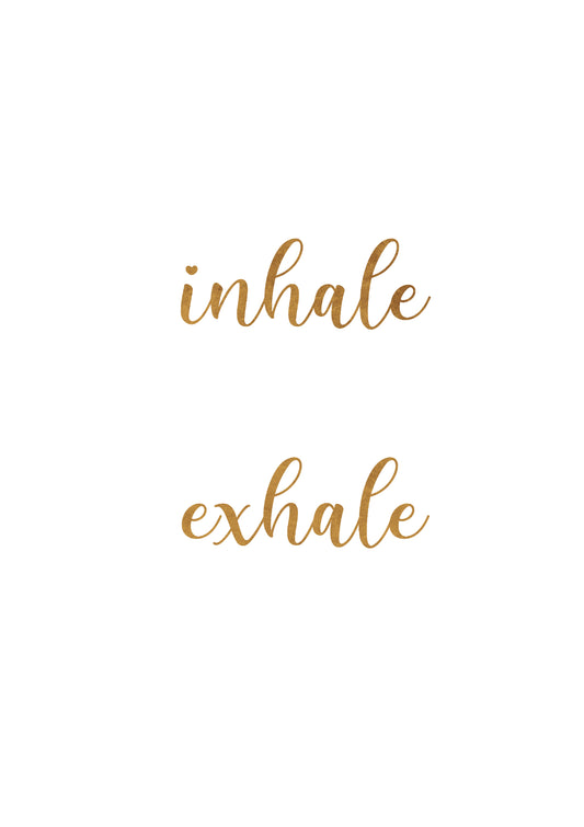 Inhale Exhale - White