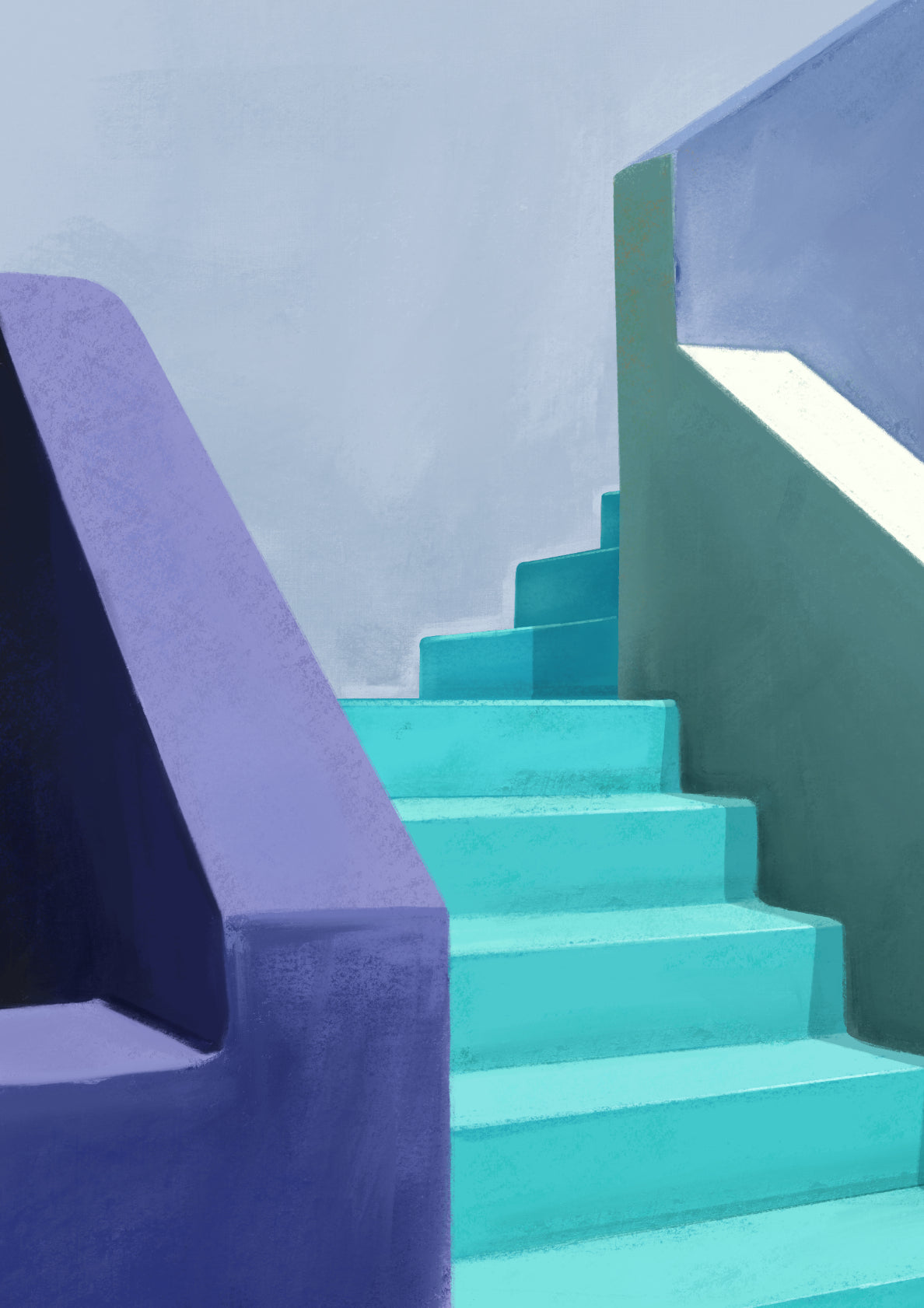 Stairs and Stories - Aqua