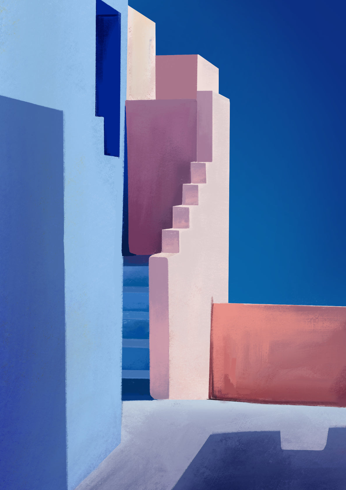 Stairs and Stories - Blue