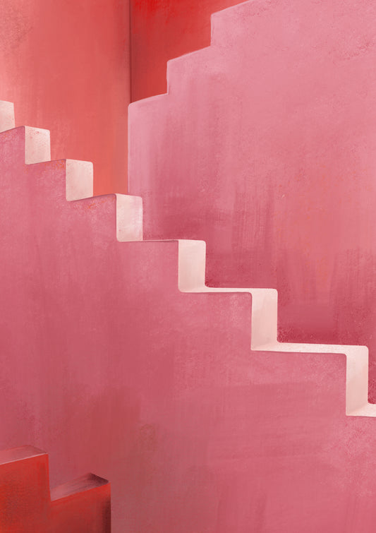 Stairs and Stories - Pink