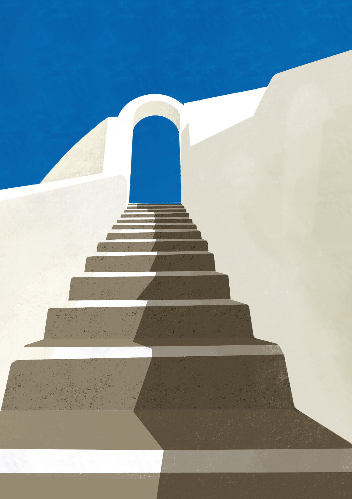 Stairs To The Sky, Santorini