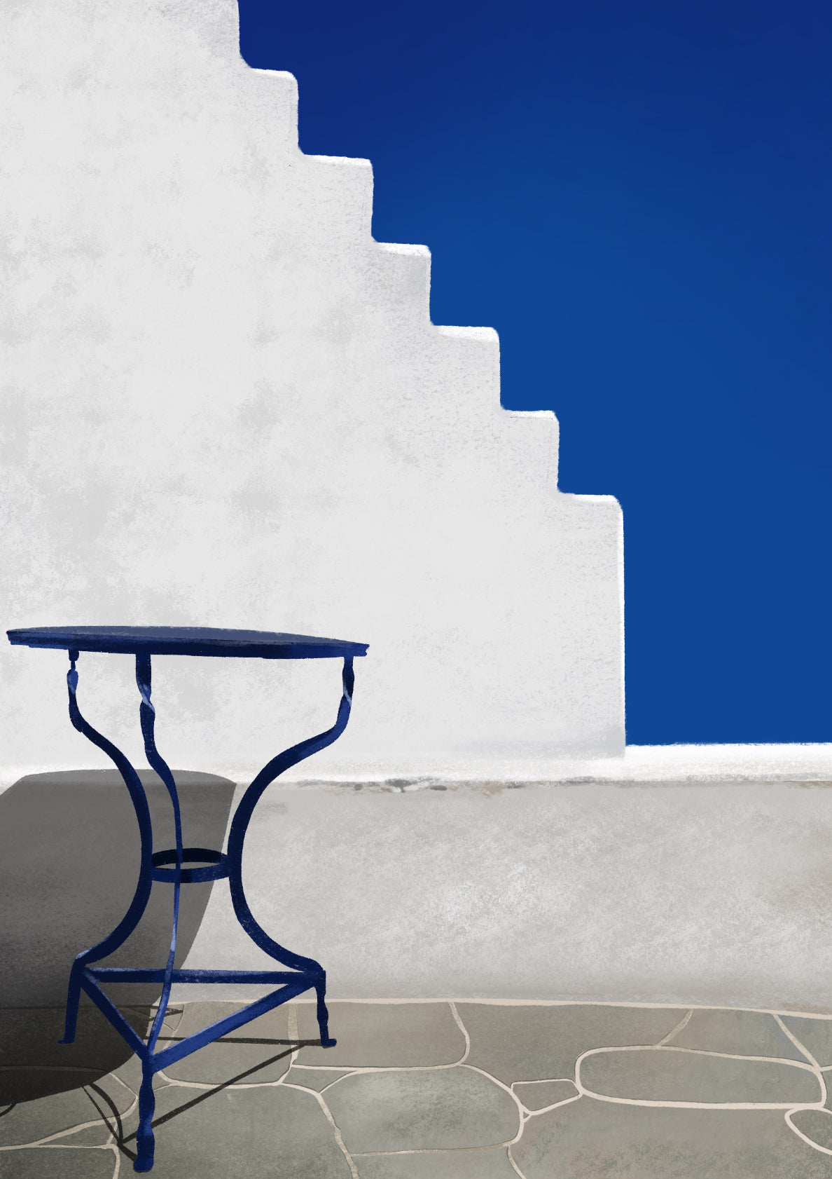 The Little Blue Table - Santorini