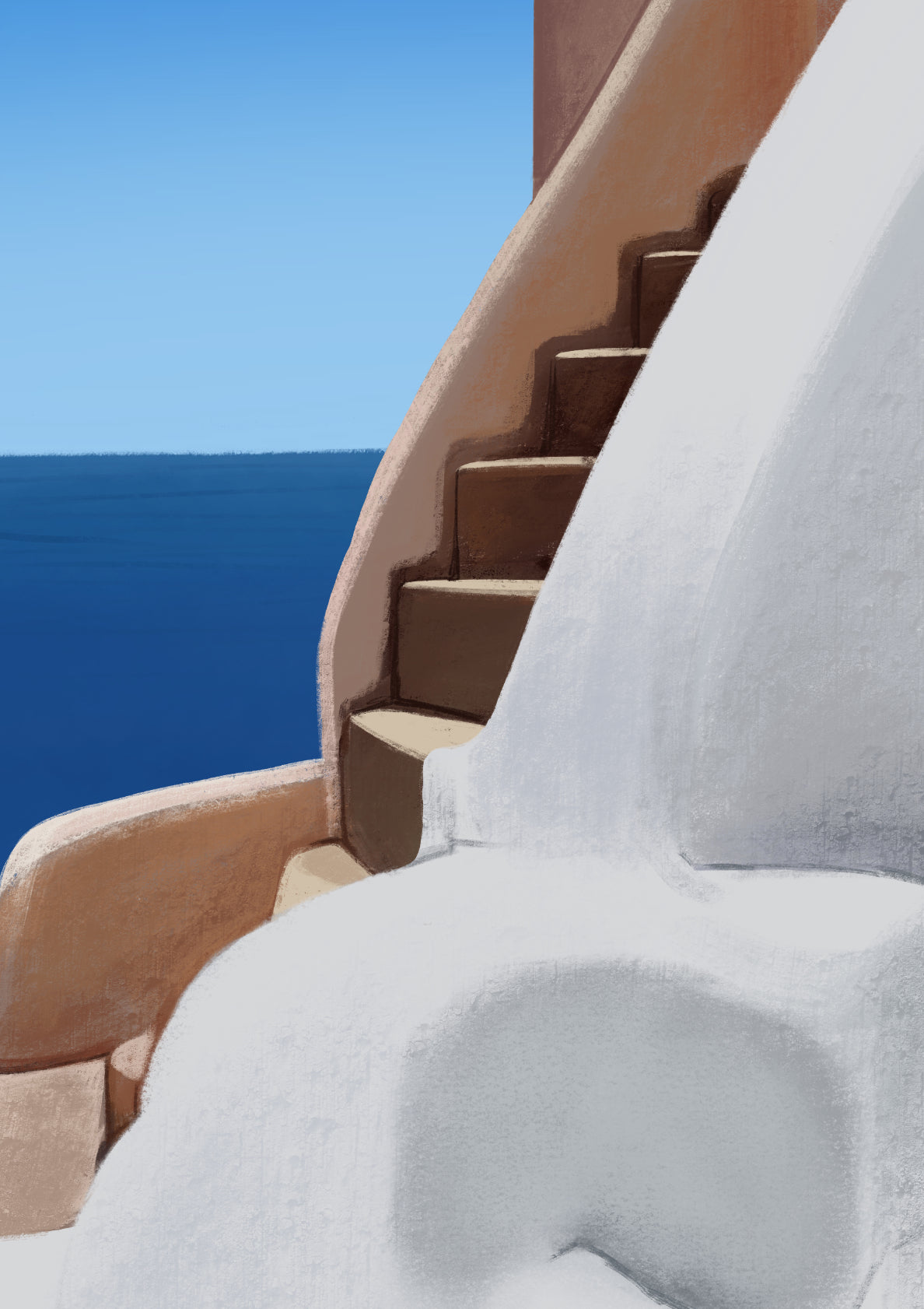 To The Secret Balcony, Santorini