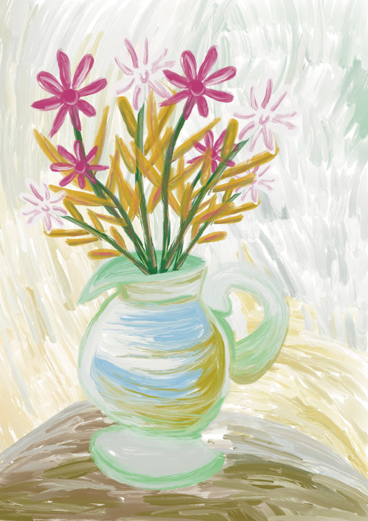 FLORERO EN LA MESA, 2022